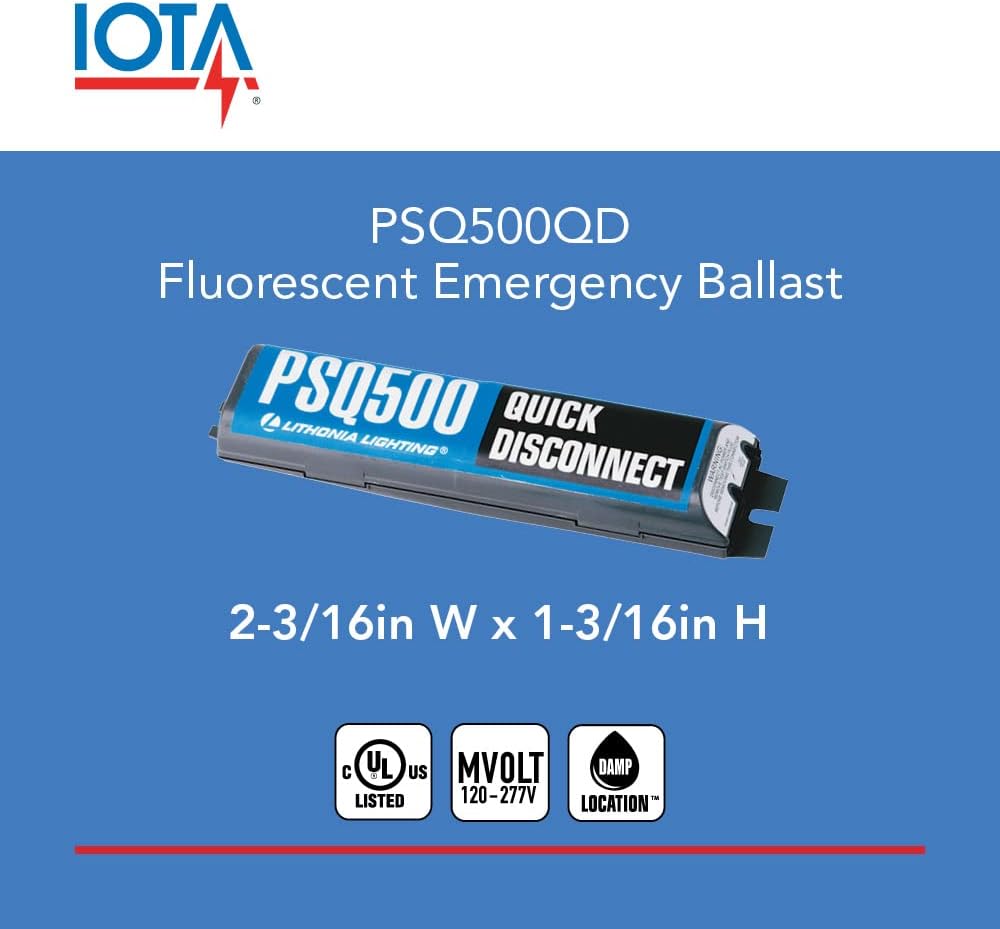 Power Sentry Emergency Battery Back Up, Compact T8 Compatible Ballast