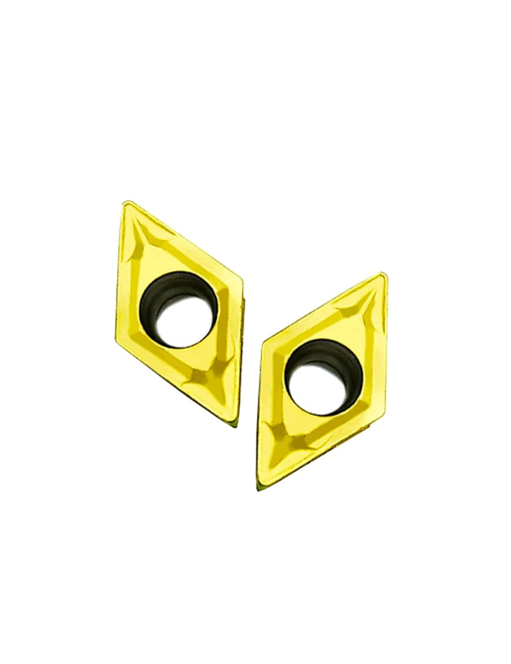 Carbide Inserts for Lathe Tool Holder - 10PCS DCMT21.51 Indexable Solid Carbide Turning Insert Blade