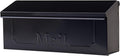 Townhouse Galvanized Steel, Wall-Mount Mailbox, Black Small | Galvanized steel build for outside with