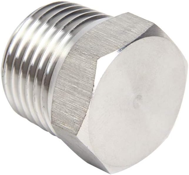 Joywayus 12 Pack Stainless Steel NPT Male Plugs Assortment Kits