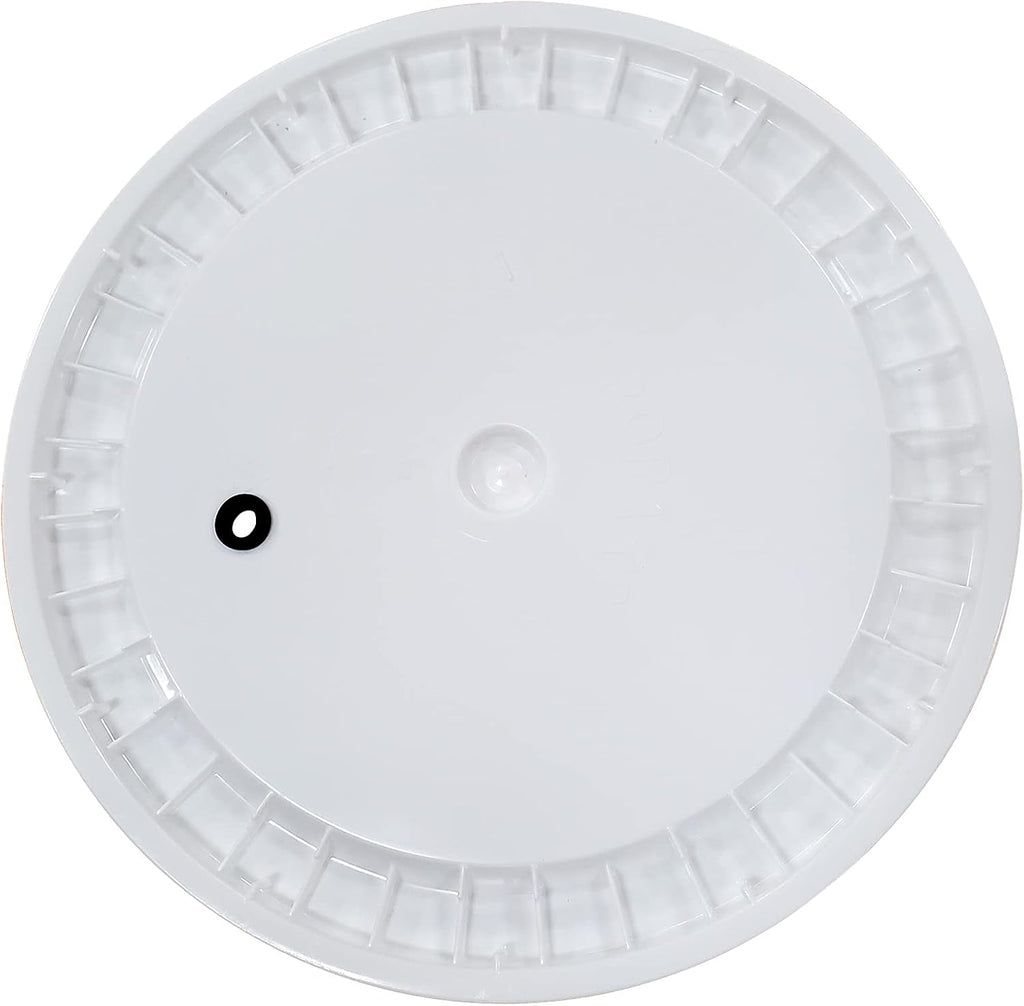 6.5 Gallon Plastic Drilled and Grommeted Lid Fits 6.5 Gallon Fermenters