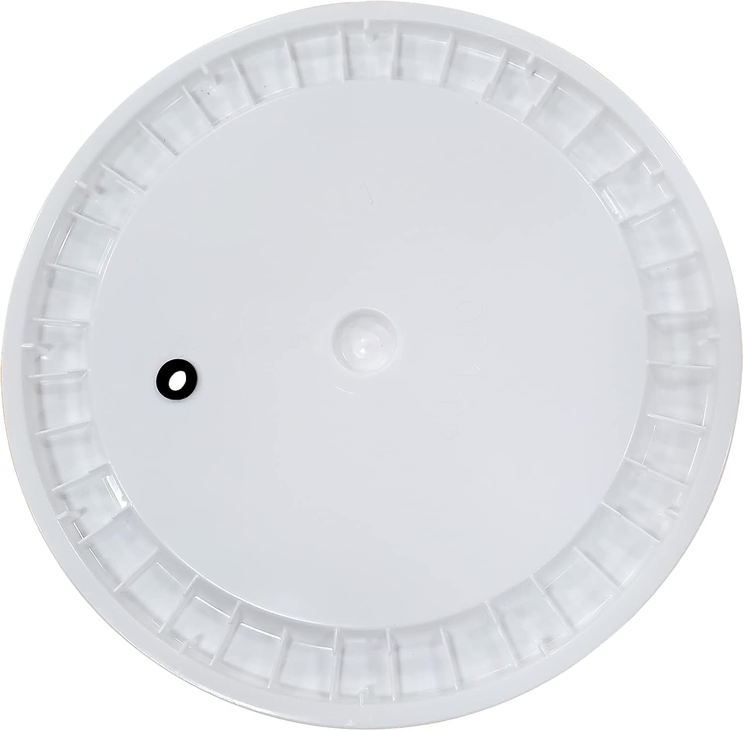 6.5 Gallon Plastic Drilled and Grommeted Lid Fits 6.5 Gallon Fermenters