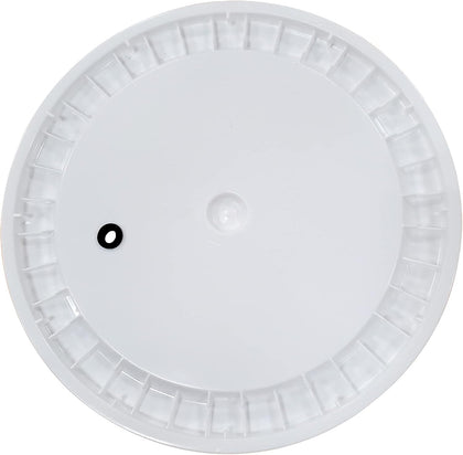 6.5 Gallon Plastic Drilled and Grommeted Lid Fits 6.5 Gallon Fermenters