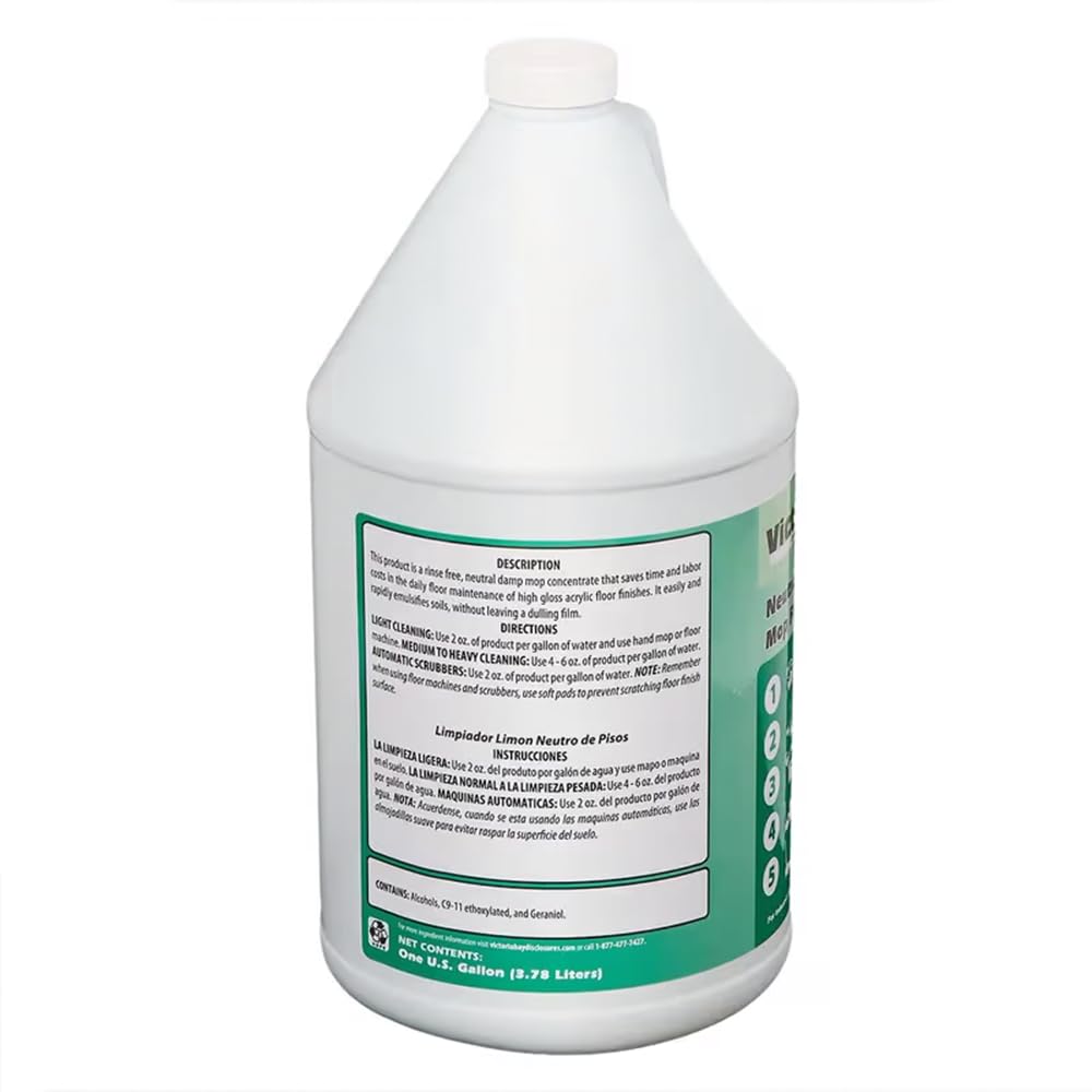 Neutral Damp Mop Floor Cleaner, 4 Gallons/Case