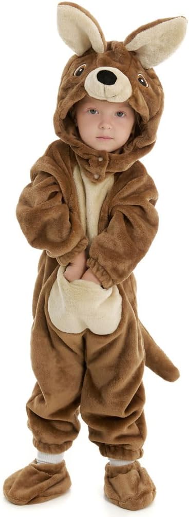 Baby Kangaroo Costume Newborn, Infant and Toddler Boys Girls 0-4T | 90% Upgraded Flannel Fleece/ 10% Spandex
