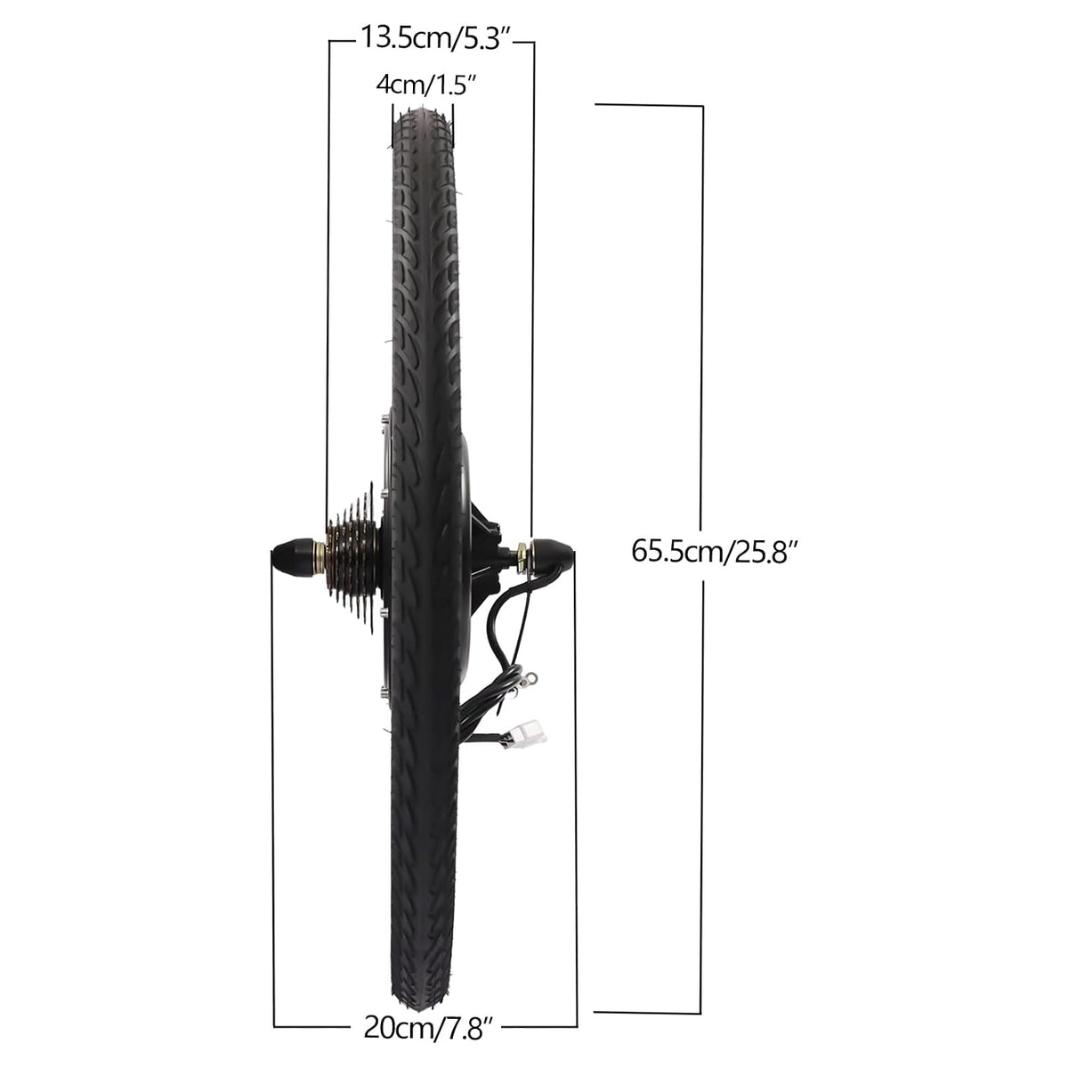 26 Inch 48V 1000W Rear Wheel Electric Bicycle Conversion Kit, Electric Bike Rear Wheel Hub Motor, Rears Wheel