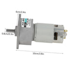 DC Gear Motor 12V, 35W Mini Metal Speed Adjustable Large Motor CW/CCW(12v 30rpm)