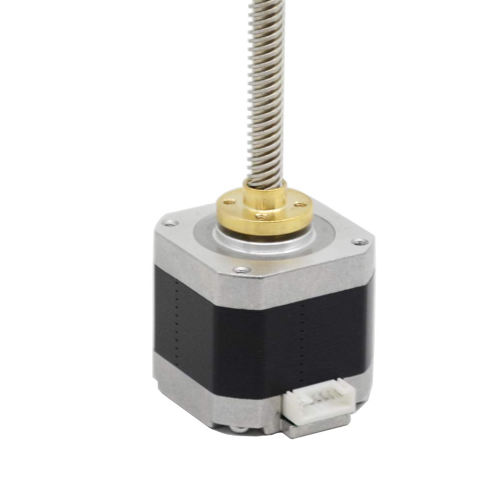 NEMA 17 Stepper Motor with Integrated 400mm T8 Lead Screw