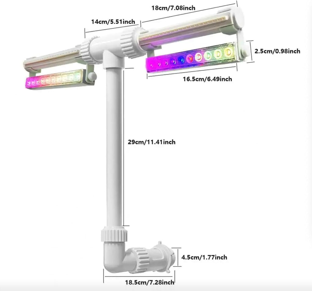 Swimming Pool Waterfall Fountain LED Light 7 Color Changing | Above/Inground Pool with Remote, Water Sprinkler