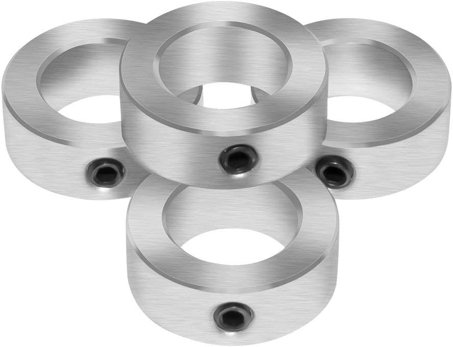 1/2" Bore Solid Steel Style Zinc Plated Set Screw Shaft Collars