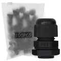 MAKERELE PG9 Nylon Cable Gland, IP68 Waterproof, 4-8.2mm, 20 Pack, Black