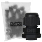 MAKERELE PG9 Nylon Cable Gland, IP68 Waterproof, 4-8.2mm, 20 Pack, Black
