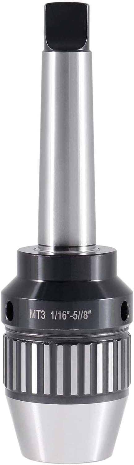 CanCNC MT3 Keyless Drill Chuck, 1/16-5/8in, Integrated Shank, 0537-5803