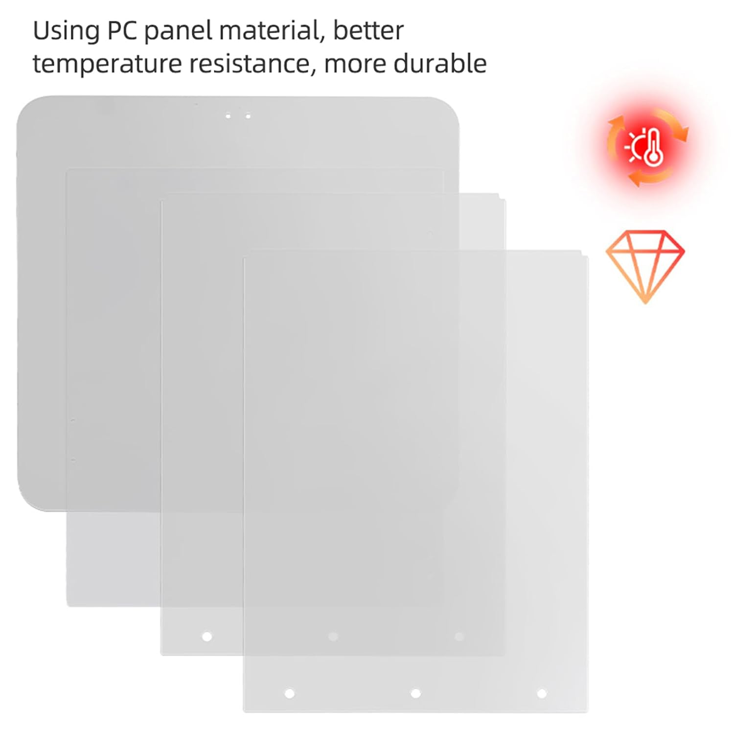 3D Printer Enclosure Kit PC Cover, Safety Protection Cover for 3D Printers, Noise Reduction and Dust Proof Enclosure