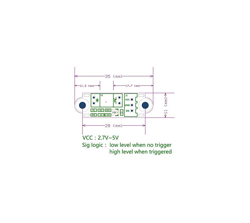 5 Pack Optical Endstop with 1M Cable Optical Switch Sensor Photoelectric Light Control Optical Limit Switch Module for 3D Printer