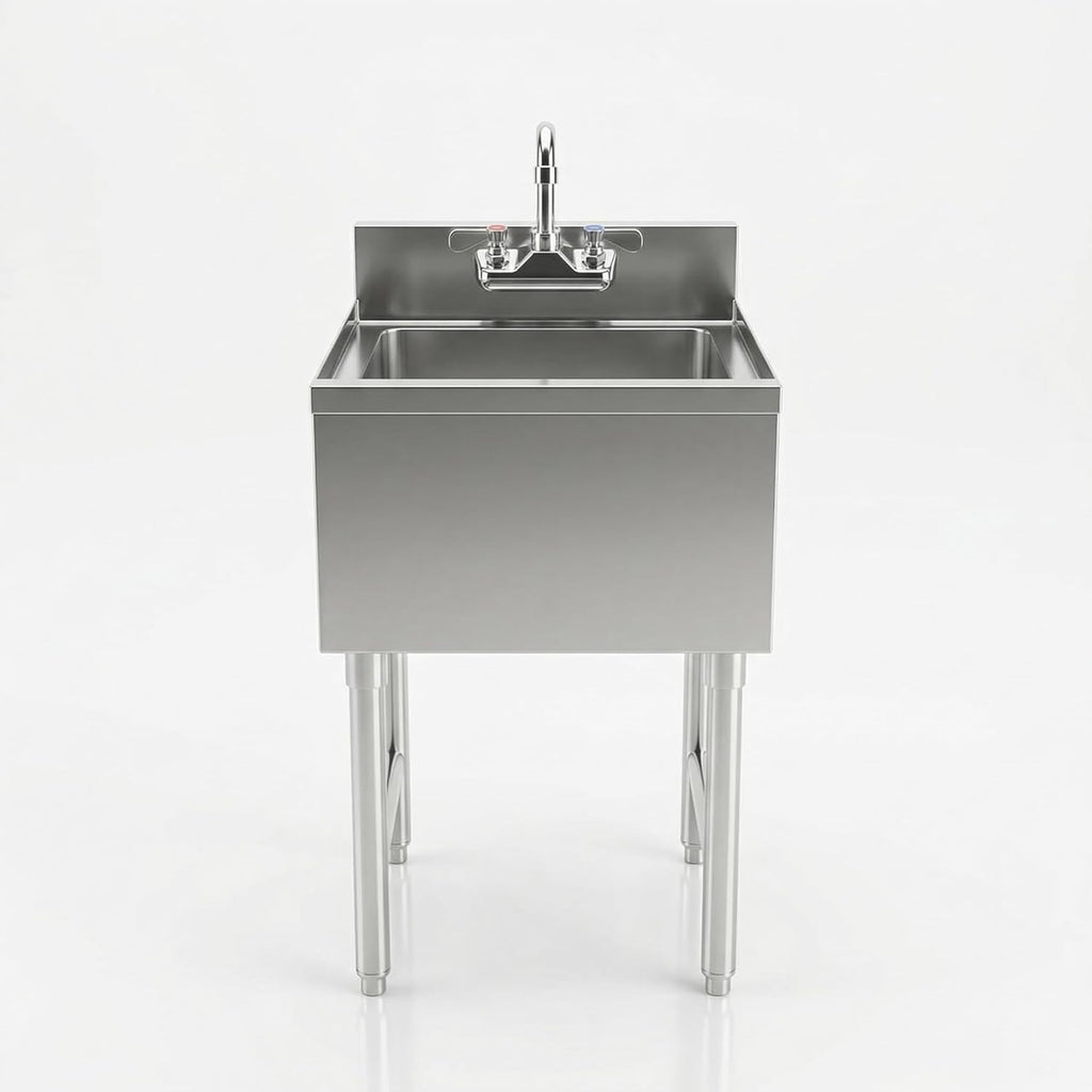 18x18 Underbar Hand Sink, Faucet Included, NSF