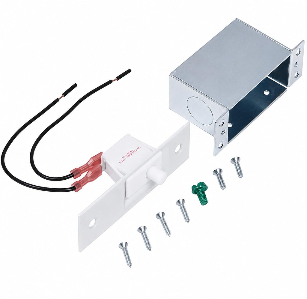 Hazlet SQ11302 600-Wat Electrical Door Switch, 125V AC, White