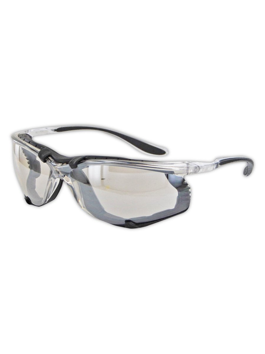Gemstone Onyx Foam Lined Safety Glasses, ANSI Z87.1, Removable Foam Seal Blocks Dust & Debris, Anti-Fog UV