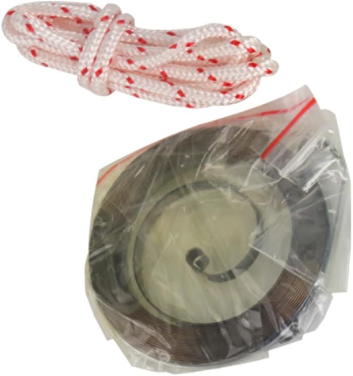 Chainsaw Recoil Starter Pulley Spring Kit Replacement for Poulan PP4218 PP4620AV PPB4018 SM4218AV for Recoil Spring W/Hub, Starter Rope, Bolt w/Washer Replacement Parts for 530071966