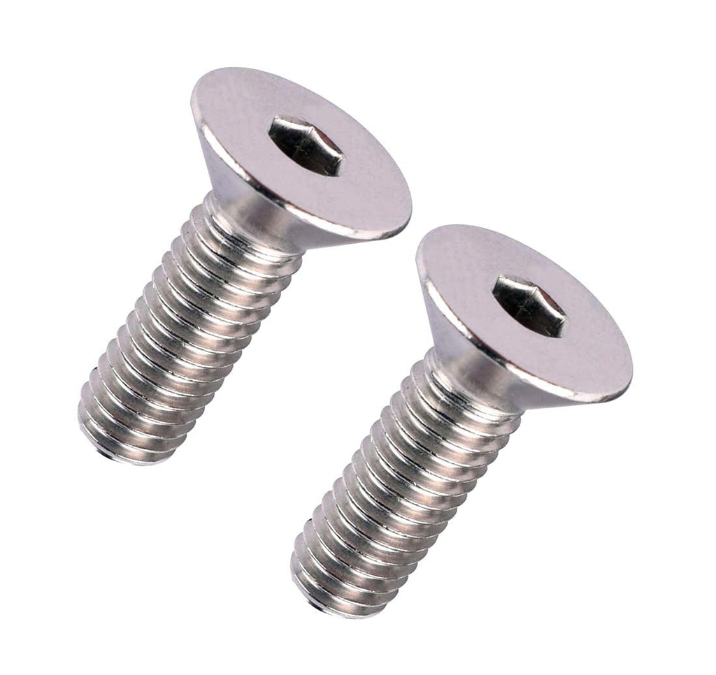 3/8-16 x 1 Flat Head Socket Cap Screws Countersunk Bolts, Allen Hex Socket Drive, 304 Stainless Steel 18-8, Full Thread, 10Pcs