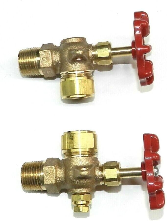 Steamer Sight Glass Water Gauge Valve Set for 5/8" Diameter Steamaster Boilers