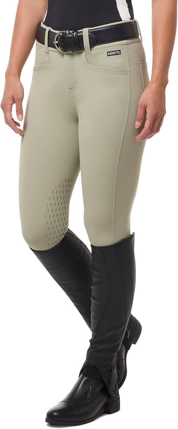 Women's K-Flex Knee Patch Riding Breeches – Stylish Horse Riding Pants with Stretch and Secure Silicone Grip