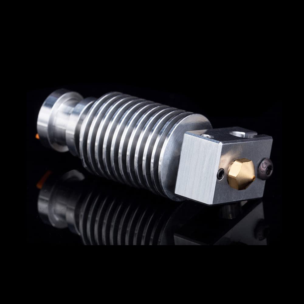 V6 All Metal Hotend,V6 Heater Block,Brass Nozzle 0.4,Titanium Alloy Heatbreak,HeatSink for V6 Hotend,Prusa i3 MK3S