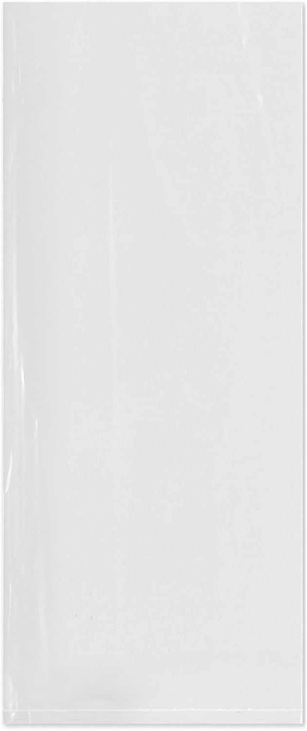 5 x 12 inch, 2 Mil Flat Open Clear Poly Bags (Pack of 100)