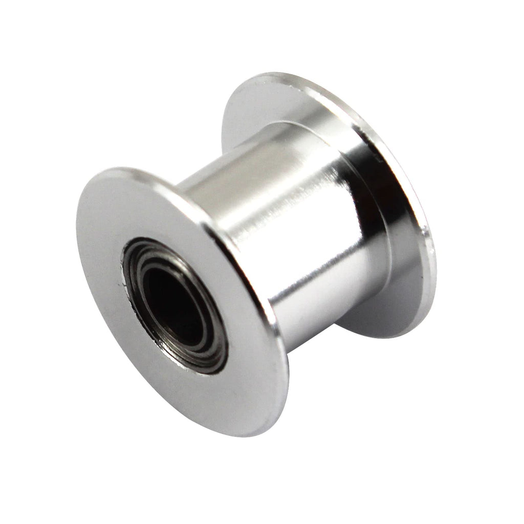 (Pack of 10)20 Teeth 5mm Bore 10mm Width Belt Silver Tone GT2 Idler Pulley Aluminum Alloy Toothless Timing Belt Pulley Wheel for 3D Printer Accessory