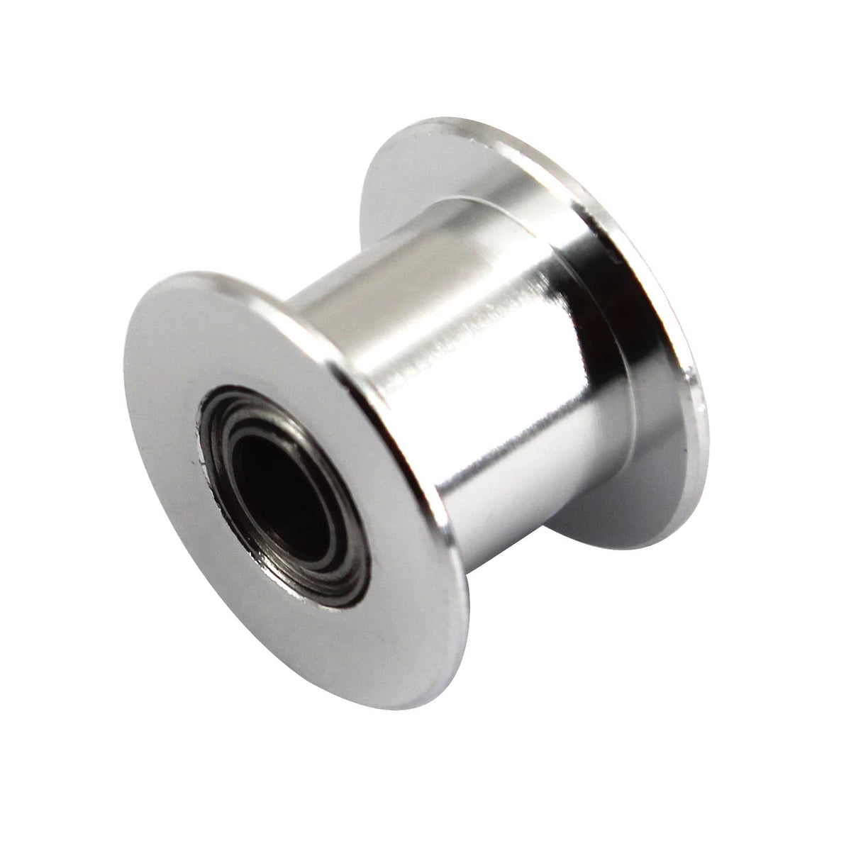 (Pack of 10)20 Teeth 5mm Bore 10mm Width Belt Silver Tone GT2 Idler Pulley Aluminum Alloy Toothless Timing Belt Pulley Wheel for 3D Printer Accessory