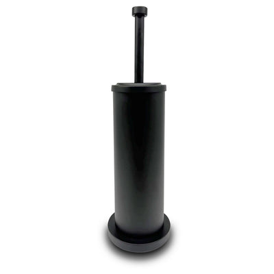Matte Black Toilet Bowl Brush with Holder, Durable Bathroom Cleaning Tool, Modern Design for Easy Toilet Maintenance