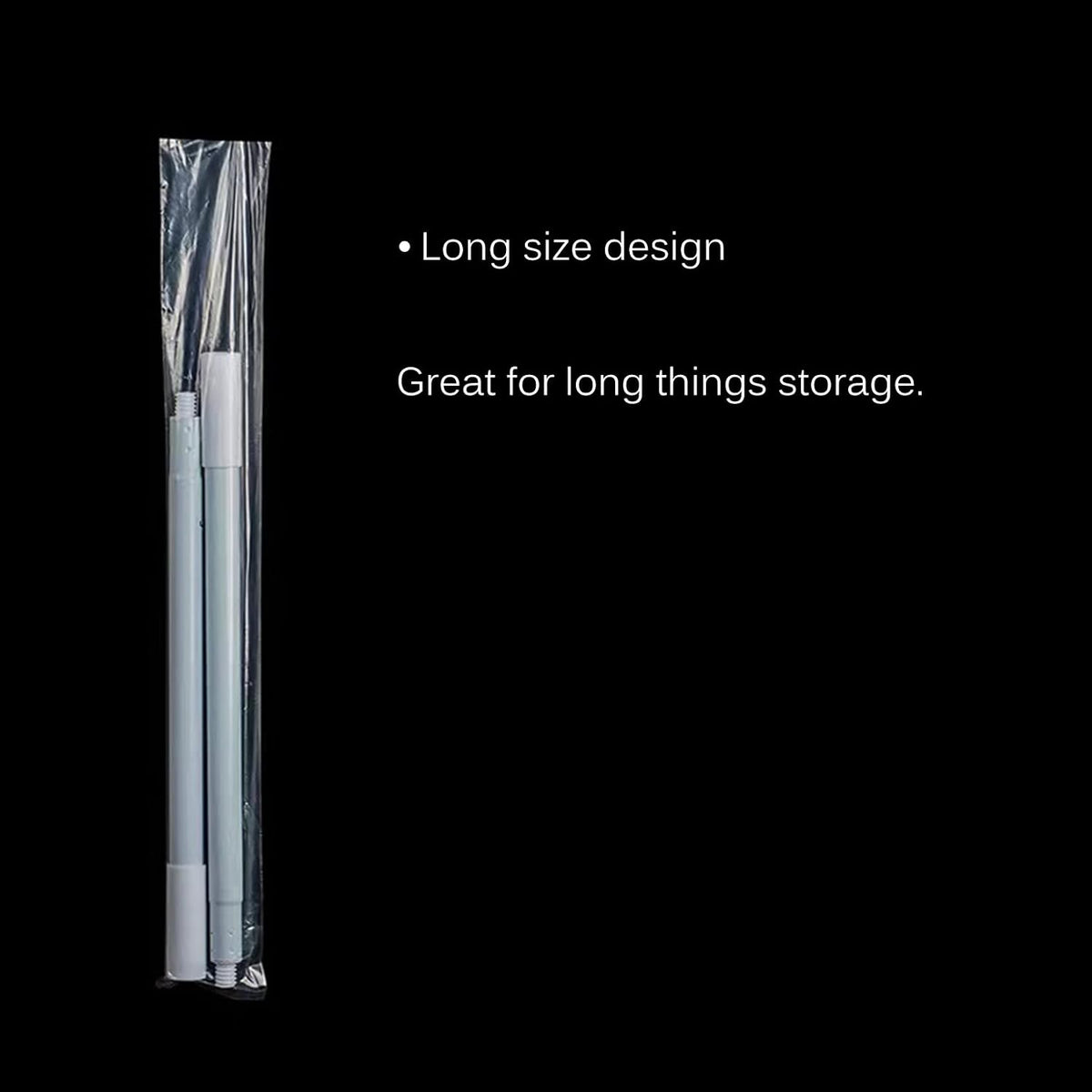Long Plastic Sleeves 8x40 Inch 50 Pack Poster Poly Bags, 2 Mil Clear Flat Open Blueprint Storage Poster Tube for