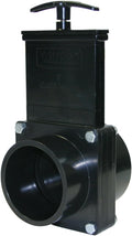 Valterra 7302 ABS Gate Valve, Black, 3" Slip x Spig