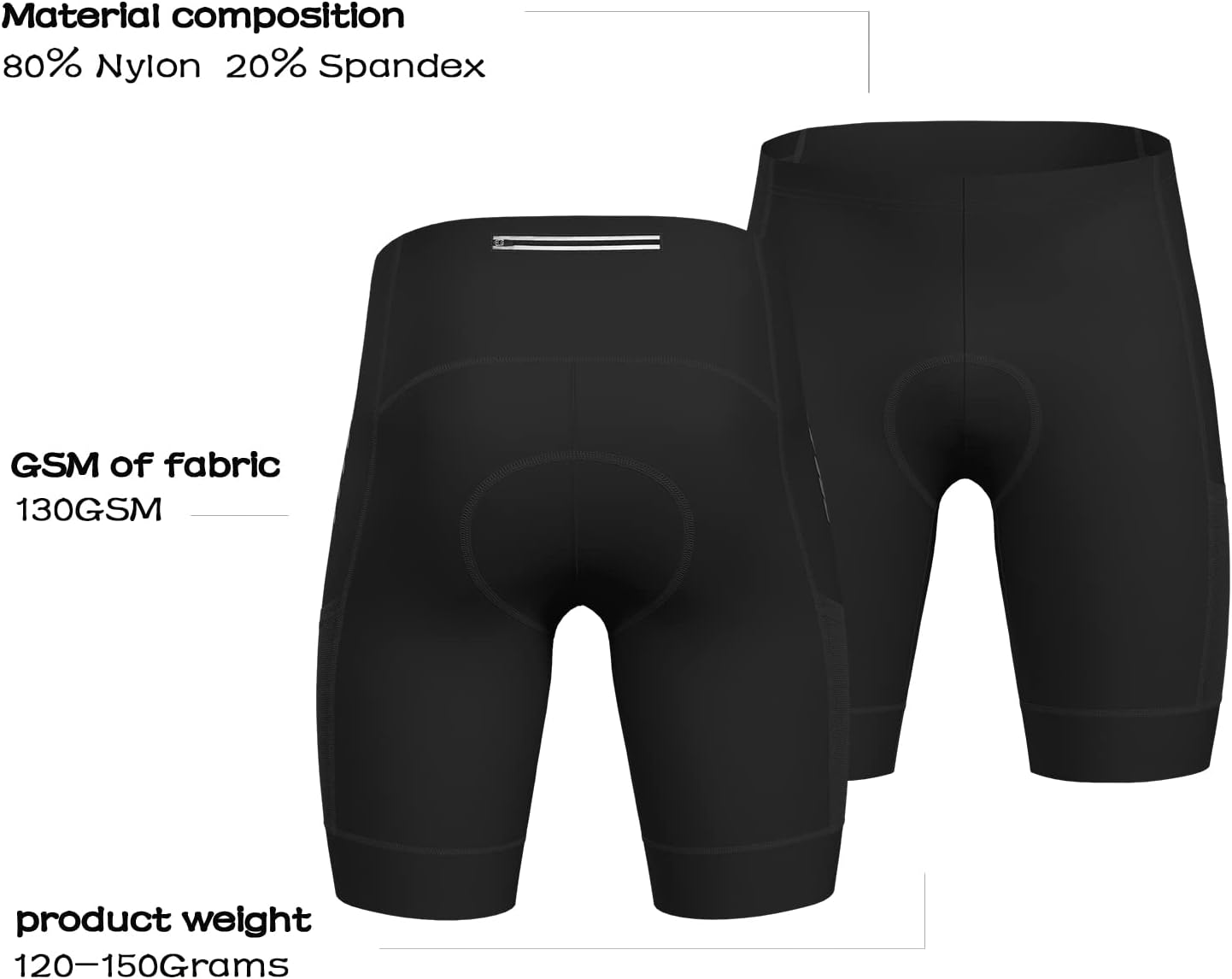 Cycling Bib Shorts Men 4D Padded with Anti-Slip Leg Grips High Elasticity Quick-Dry Road Bike Bibs Shorts 3 Pockets