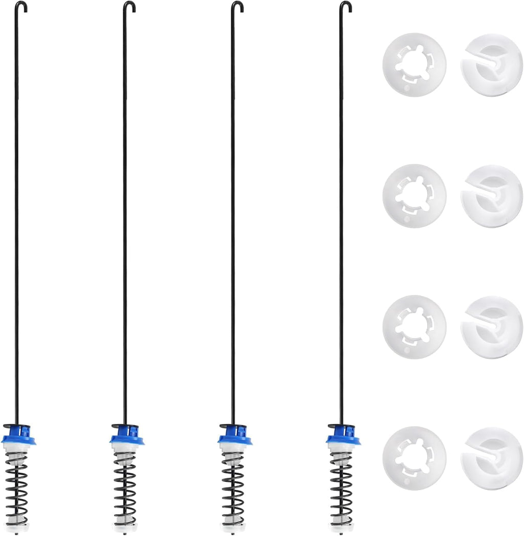 Washer Suspension Rod Kit Compatible with Whirlpool WTW8100BW0 WTW7300XW2 WTW7320YW0 WTW7340XW0 WTW7340XW1 WTW7340XW2 WTW7600XW0 WTW7600XW1 WTW7600XW2 WTW7800XB0 WTW7800XB1 WTW7800XB2
