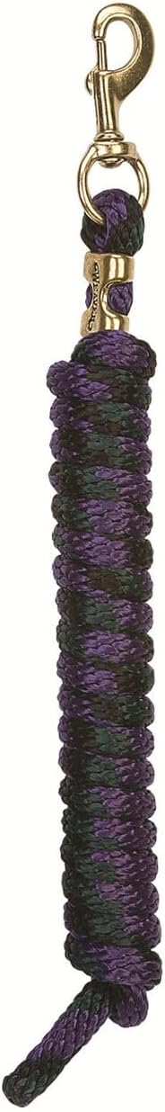 Poly Horse Lead Rope, 5/8 in x 10 ft, Brass 225 Snap