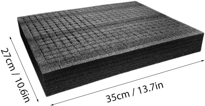 2Pcs Foam Sheets Pick Pluck Foam Pre Cubed Insert for Case Tool Box Wrap Cushioning Material for Packing Storage and