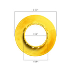 100-Pack Universal Yellow Plastic Snap-in Bushings for Metal Studs - Low Voltage Cable Protection Pre-Wire Code Compliant Polypropylene Wire Grommets