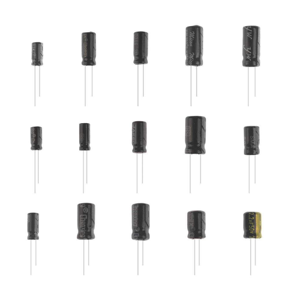 15 Values 200pcs Electrolytic Capacitor Assortment Kit