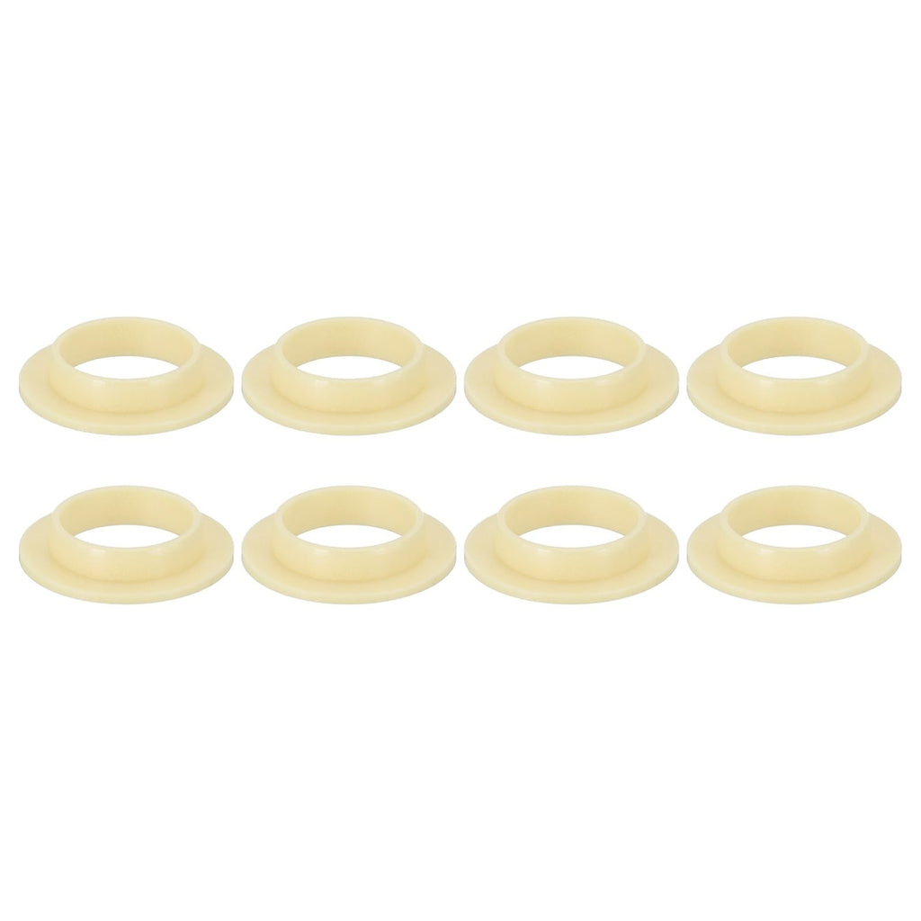 uxcell 8Pcs Flanged Sleeve Bearings,ID12mmxOD14mmxL4mm POM Bushing,Yellow