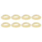 uxcell 8Pcs Flanged Sleeve Bearings,ID12mmxOD14mmxL4mm POM Bushing,Yellow