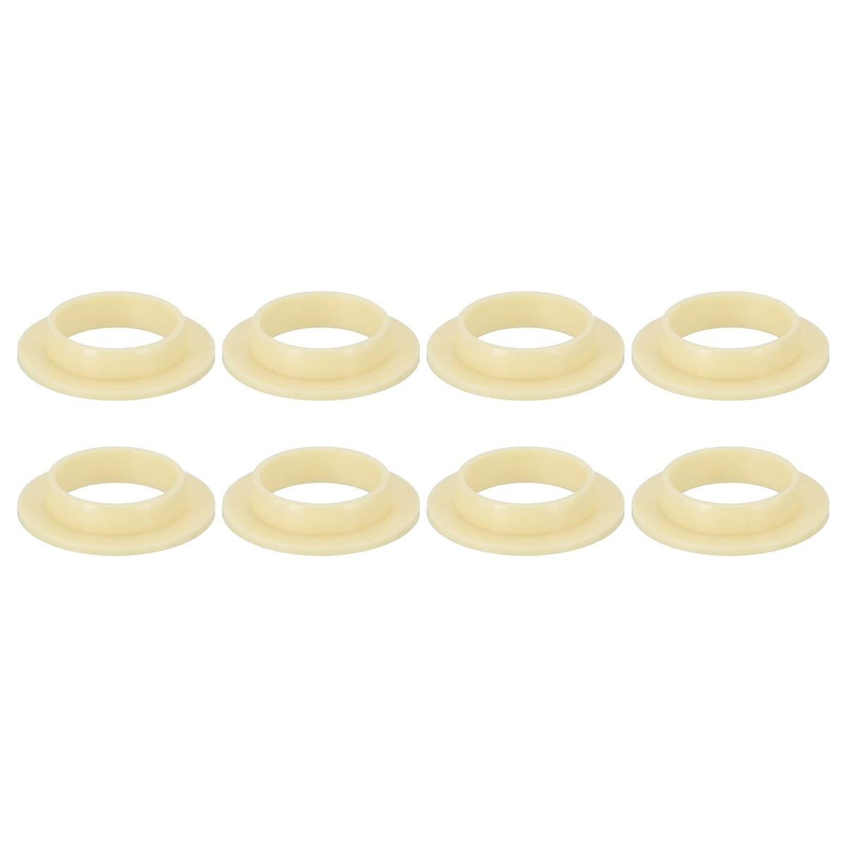 uxcell 8Pcs Flanged Sleeve Bearings,ID12mmxOD14mmxL4mm POM Bushing,Yellow
