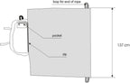 Climbing Rope Bag with Tarp | Singing Rock Rope Bag with Tarp | Durable, Abrasion-Resistant, Padded Shoulder Strap