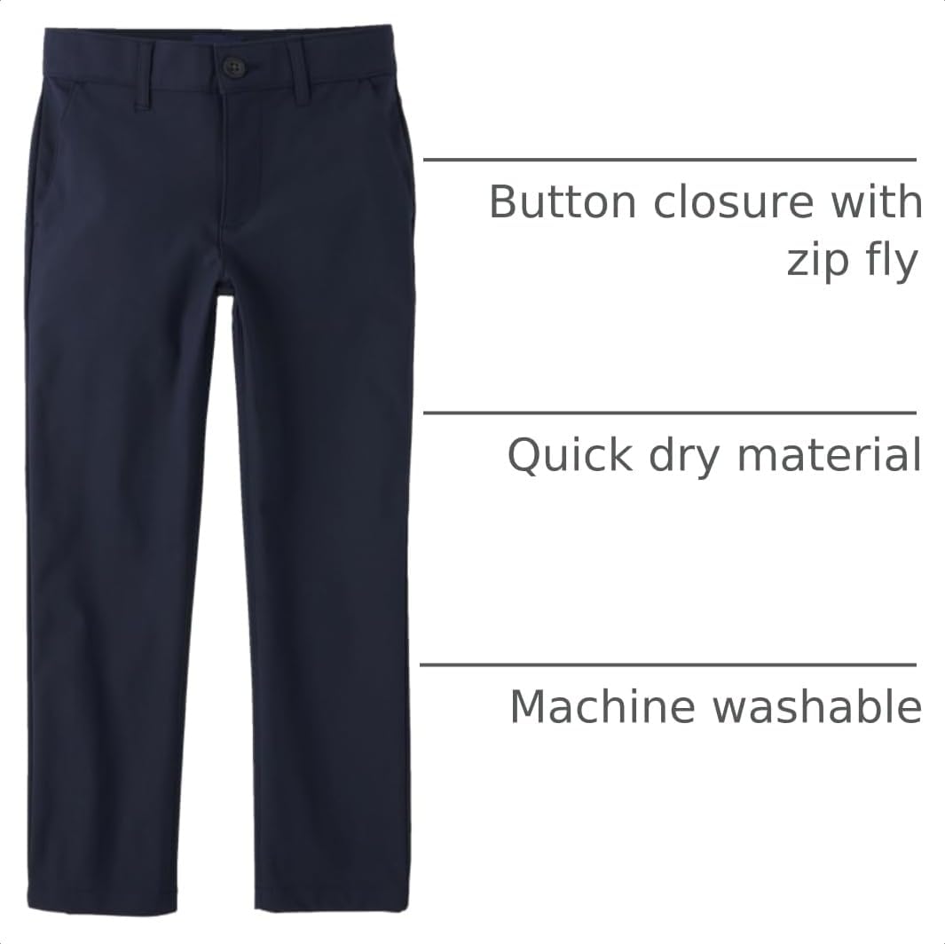 Boys' Quick Dry Straight Chino Pants