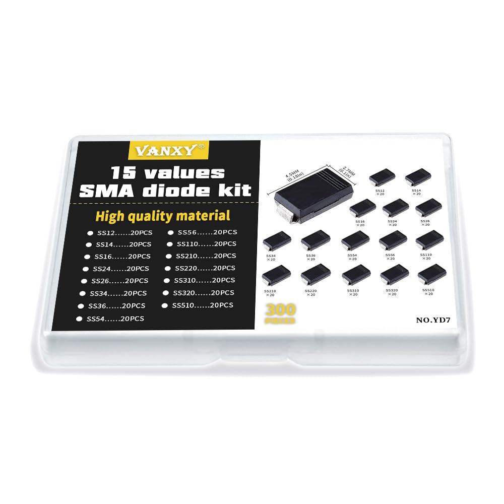 SMA Diode SS12 SS14 SS16 SS24 SS26 SS34 SS36 SS54 SS56 Kits 15Value