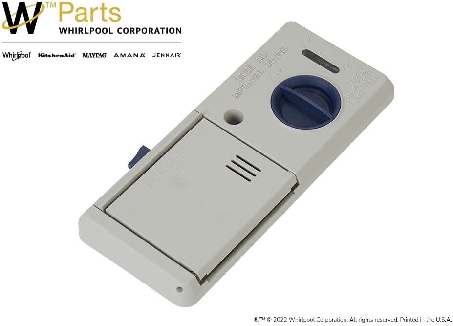 Whirlpool WPW10671905 Genuine OEM Dishwasher Detergent Dispenser Replacement Part - Replaces W10671905