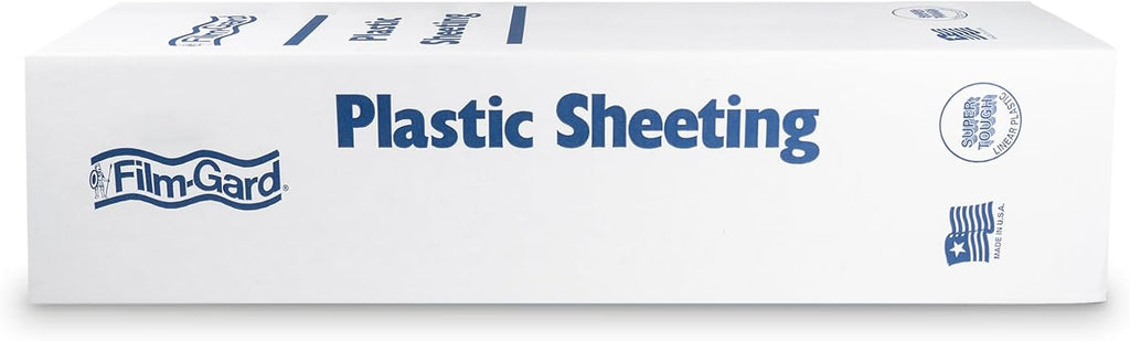 625954 Construction Plastic Sheeting 20' Width X 100' Length X 4 mil Thick, Clear, 1 Count