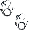 G-Shape Earpiece 2-Pack Compatible with MH230R MR350R T200 | Surveillance Headset, PTT Mic, Comfort, Hands-Free