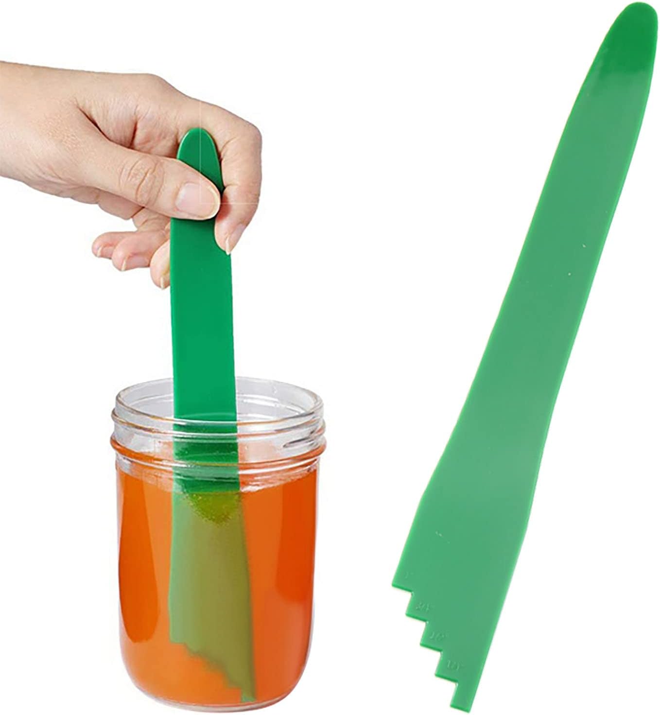2set Canning Kit - 2PCS Canning Bubble Popper Bubble Remover and 2PCS Magnetic Jar Lid Lifters, Green, Heat Resistant