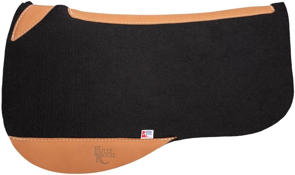 Wool Contour Trail Horse Saddle Pad | 3/4" Needled Wool Felt | Moisture-Wicking Western Saddle Pad for Trail
